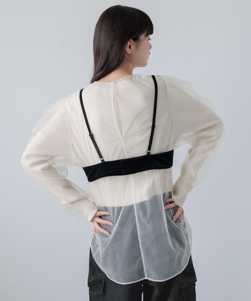 yuw（ユウ）の「ベロアビスチェ　140061（ベスト・レディース・ネイビー/ブラック・FREE）」の16枚目の写真