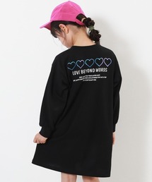 devirock（デビロック）の「綿100％ デビラボ プリント 長袖ワンピース（ワンピース・キッズ）」
