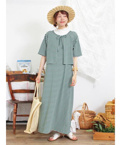 Samansa Mos2(サマンサ モスモス)の「◎ボレロ付キャミワンピース(ワンピース・レディース・ブラック/グリーン/ネイビー・F)」の11枚目の写真