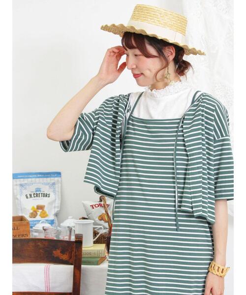 Samansa Mos2(サマンサ モスモス)の「◎ボレロ付キャミワンピース(ワンピース・レディース・ブラック/グリーン/ネイビー・F)」の4枚目の写真