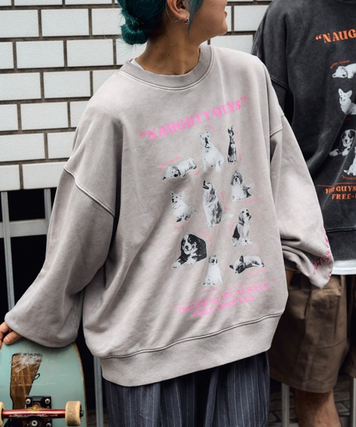 SOUNDSGOOOOD(サウンズグッド)の「【SOUNDS GOOOOD / サウンズグッド】プリント刺繍ヴィンテージスウェット(スウェット・メンズ・ブラック/グレー・ONE SIZE)」の10枚目の写真