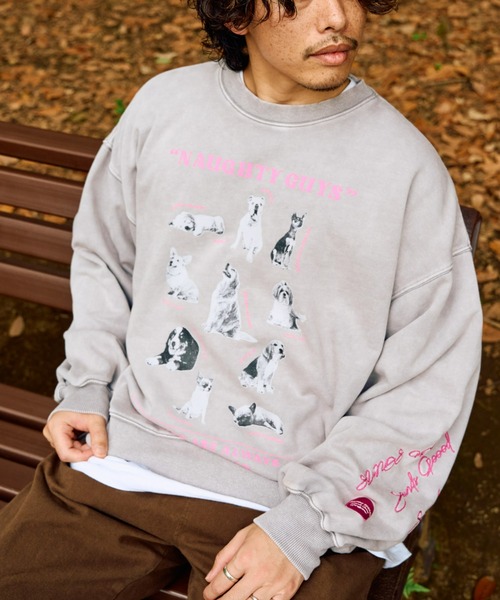 SOUNDSGOOOOD(サウンズグッド)の「【SOUNDS GOOOOD / サウンズグッド】プリント刺繍ヴィンテージスウェット(スウェット・メンズ・ブラック/グレー・ONE SIZE)」の16枚目の写真