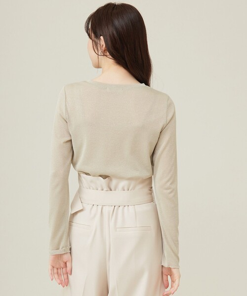 ANY SIS（エニィスィス）の「【洗える】シアーラメ インナー（Tシャツ/カットソー・レディース・ゴールド系/シルバー系・2）」の9枚目の写真