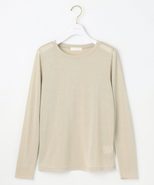 ANY SIS（エニィスィス）の「【洗える】シアーラメ インナー（Tシャツ/カットソー・レディース・ゴールド系/シルバー系・2）」の11枚目の写真