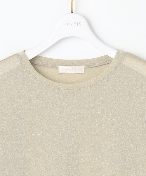 ANY SIS（エニィスィス）の「【洗える】シアーラメ インナー（Tシャツ/カットソー・レディース・ゴールド系/シルバー系・2）」の13枚目の写真