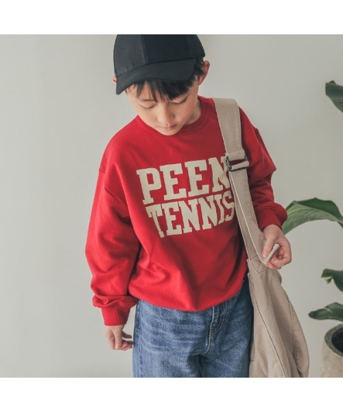 ZERO standerd(ゼロスタンダード)の「ゼロスタンダード PEEN TENNISトレーナー(スウェット・キッズ・ブラック/レッド/ネイビー・100cm/110cm/120cm/130cm/140cm/150cm/160cm)」の2枚目の写真