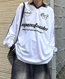 ILL'S（イルズ）の「【ILL'S】ブロークコア 襟付きサッカーユニフォーム ロンT（Tシャツ/カットソー）」