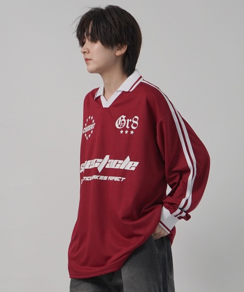 ILL'S】ブロークコア 襟付きサッカーユニフォーム ロンT 24AW（T