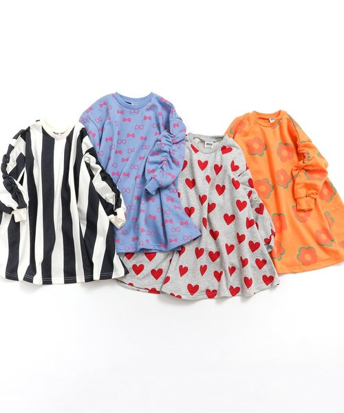 BREEZE(ブリーズ)の「【リンク】4色4柄ワンピース(ワンピース・キッズ・サックスブルー/オレンジ/ブラック/グレー・120/110/140/130/100/90/80)」の5枚目の写真