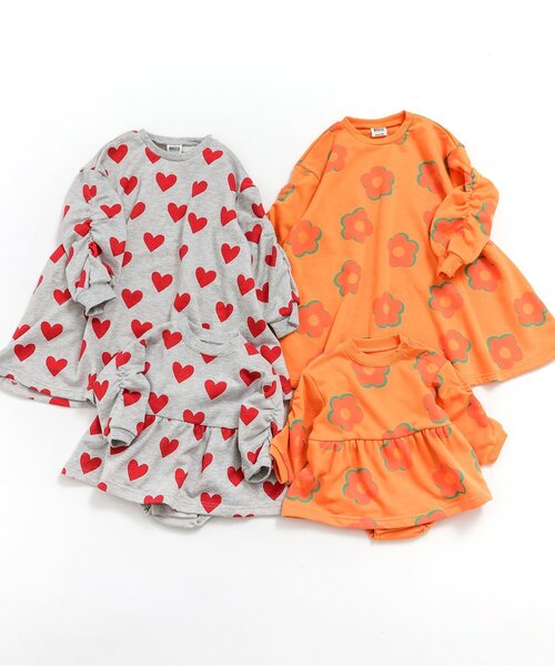 BREEZE(ブリーズ)の「【リンク】4色4柄ワンピース(ワンピース・キッズ・サックスブルー/オレンジ/ブラック/グレー・120/110/140/130/100/90/80)」の6枚目の写真