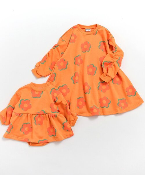 BREEZE(ブリーズ)の「【リンク】4色4柄ワンピース(ワンピース・キッズ・サックスブルー/オレンジ/ブラック/グレー・120/110/140/130/100/90/80)」の7枚目の写真