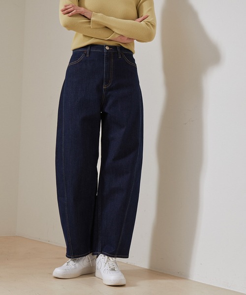 NERGY（ナージー）の「【保湿加工＆ストレッチ】カーブワイドデニム（デニムパンツ・レディース・ベージュ/ブルー系その他・M/S）」の17枚目の写真