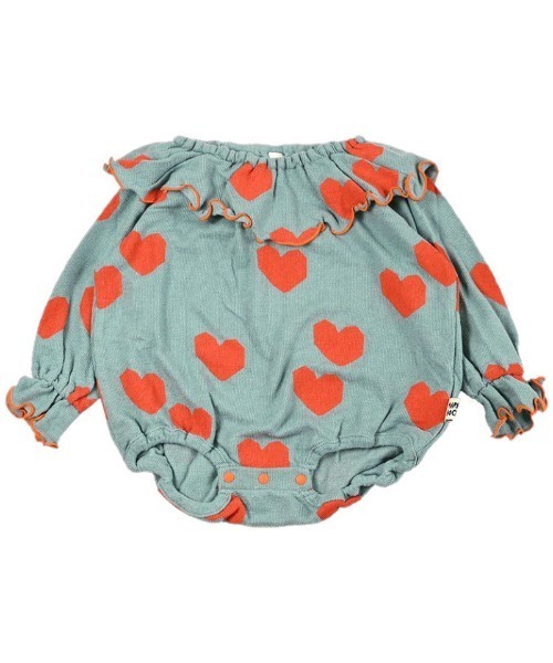 HOGAN RANCH WEAR（ホーガンランチウエア）の「パイルビッグカラーボディシャツ（ロンパース・キッズ・オフホワイト/ライトブルー/レッド/グリーン/ピンク/ミント・70/80）」の6枚目の写真