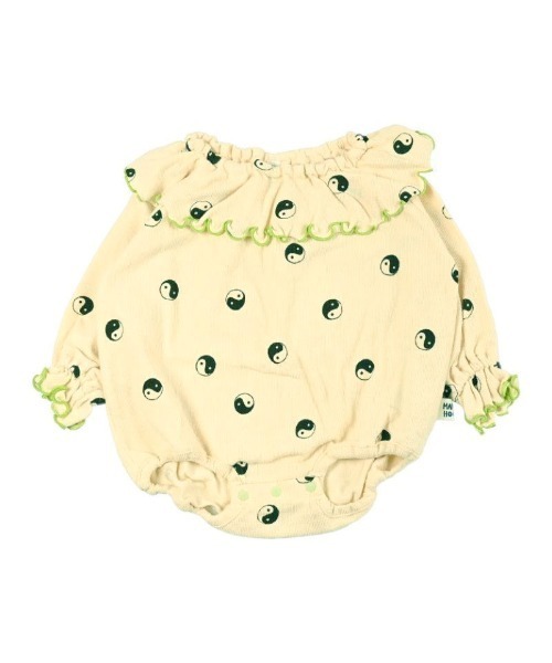 HOGAN RANCH WEAR（ホーガンランチウエア）の「パイルビッグカラーボディシャツ（ロンパース・キッズ・オフホワイト/ライトブルー/レッド/グリーン/ピンク/ミント・70/80）」の2枚目の写真