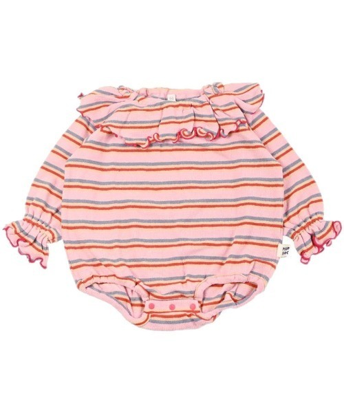 HOGAN RANCH WEAR（ホーガンランチウエア）の「パイルビッグカラーボディシャツ（ロンパース・キッズ・オフホワイト/ライトブルー/レッド/グリーン/ピンク/ミント・70/80）」の5枚目の写真