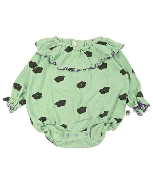 HOGAN RANCH WEAR（ホーガンランチウエア）の「パイルビッグカラーボディシャツ（ロンパース・キッズ・オフホワイト/ライトブルー/レッド/グリーン/ピンク/ミント・70/80）」の4枚目の写真