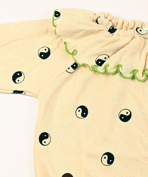 HOGAN RANCH WEAR（ホーガンランチウエア）の「パイルビッグカラーボディシャツ（ロンパース・キッズ・オフホワイト/ライトブルー/レッド/グリーン/ピンク/ミント・70/80）」の7枚目の写真