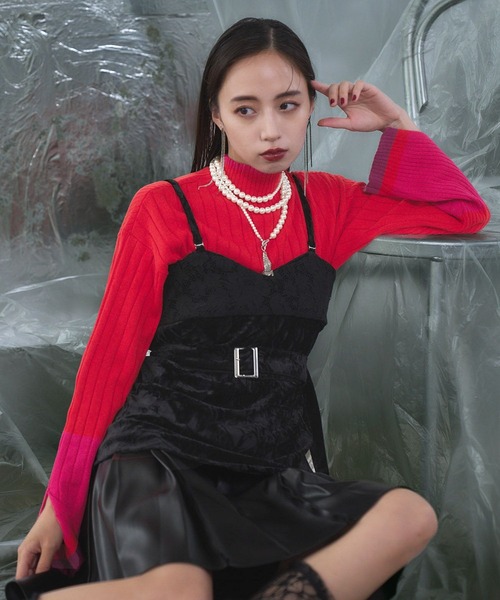 新品未使用　HARE ベロアレースビスチェ HARE（ハレ）の「ベロア＊レースビスチェ(HARE)（ベスト）」 - WEAR