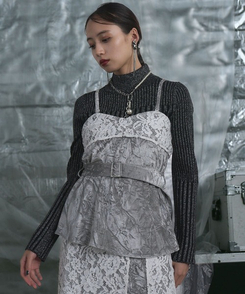 HARE（ハレ）の「ベロア＊レースビスチェ(HARE)（ベスト）」 - WEAR