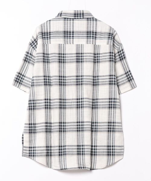 GENXDER(ノンジェンダー)の「【GENXDER】コットンワイドチェックシャツ (SS)(シャツ/ブラウス・メンズ・その他・LARGE/X-LARGE/XX-LARGE)」の2枚目の写真