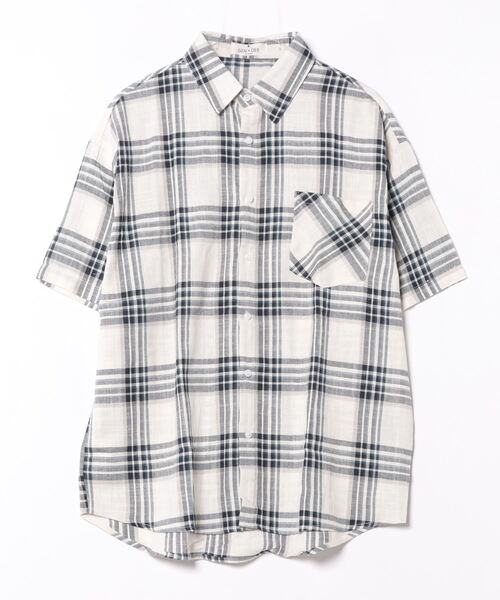 GENXDER(ノンジェンダー)の「【GENXDER】コットンワイドチェックシャツ (SS)(シャツ/ブラウス・メンズ・その他・LARGE/X-LARGE/XX-LARGE)」の9枚目の写真