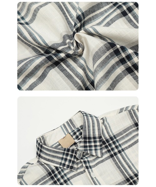 GENXDER(ノンジェンダー)の「【GENXDER】コットンワイドチェックシャツ (SS)(シャツ/ブラウス・メンズ・その他・LARGE/X-LARGE/XX-LARGE)」の7枚目の写真