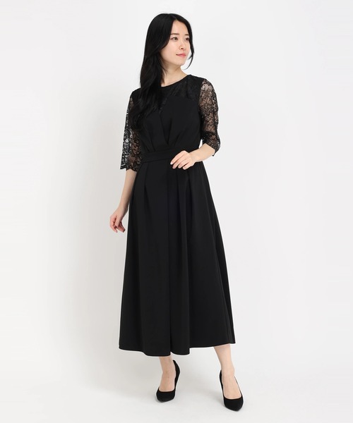 新品　STRAWBERRY FIELDS　ボレロロングワンピースセット　FREE STRAWBERRY-FIELDS ワンピース マットジャージ＊フローラクロス