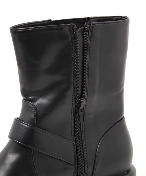 LAKOLE（ラコレ）の「ショートエンジニアブーツ / 138945（ブーツ・レディース・ブラック/ブラウン・LARGE/MEDIUM）」の12枚目の写真