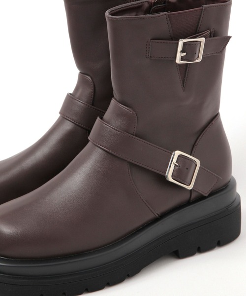 LAKOLE（ラコレ）の「ショートエンジニアブーツ / 138945（ブーツ・レディース・ブラック/ブラウン・LARGE/MEDIUM）」の15枚目の写真