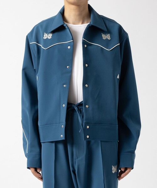 Needles Piping Cowboy Jac-PE/PU Sサイズ　ブルー Needles（ニードルス）の「【Needles/ニードルズ】Piping Cowboy Jac