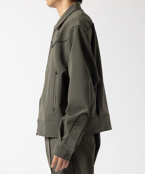 Needles（ニードルス）の「【Needles/ニードルズ】Piping Cowboy Jac - PE/PU Double Cloth（ブルゾン・メンズ・オリーブ/ブラック/ブルー・L/M/S）」の20枚目の写真