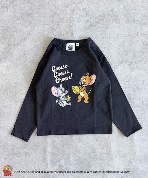 MARKEY'S（マーキーズ）の「【トムとジェリー】別注プリントロンT（Tシャツ/カットソー・キッズ・オフホワイト/チャコール/ライム・80/90/95/100/110/120/130/140/150）」の15枚目の写真