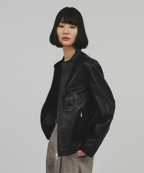 革ジャケット TAKEO KIKUCHI セール】ラムレザーシングルライダース