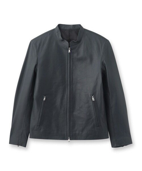 タケオキクチ　シングルライダースジャケット　ラムレザー tk.TAKEO KIKUCHI 革ジャン ライダース ラムレザーシングル