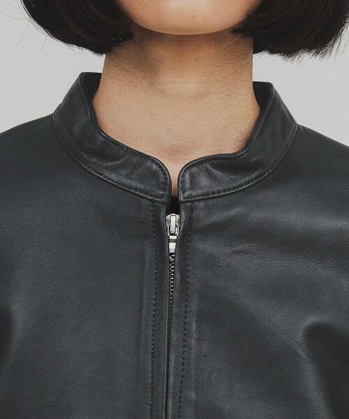 セール】ラムレザーシングルライダースジャケット（ライダース