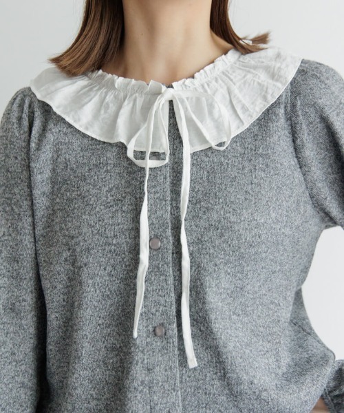 flower（フラワー）の「ベイビーカラートップ（Tシャツ/カットソー・レディース・グレー/ブラウン・FREE）」の9枚目の写真