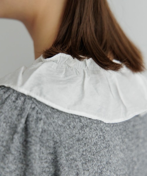 flower（フラワー）の「ベイビーカラートップ（Tシャツ/カットソー・レディース・グレー/ブラウン・FREE）」の11枚目の写真