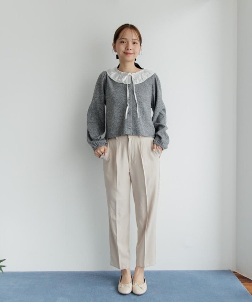 flower（フラワー）の「ベイビーカラートップ（Tシャツ/カットソー・レディース・グレー/ブラウン・FREE）」の13枚目の写真