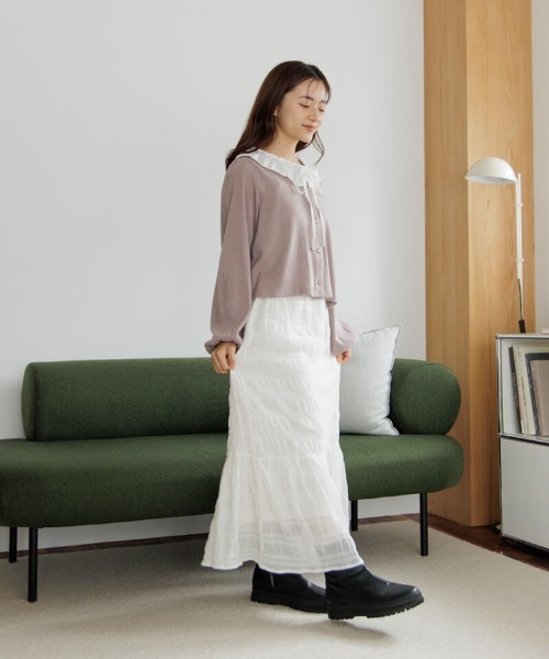 flower（フラワー）の「ベイビーカラートップ（Tシャツ/カットソー・レディース・グレー/ブラウン・FREE）」の17枚目の写真