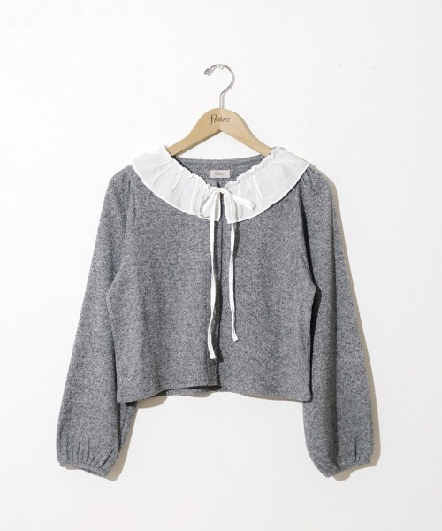 flower（フラワー）の「ベイビーカラートップ（Tシャツ/カットソー・レディース・グレー/ブラウン・FREE）」の22枚目の写真