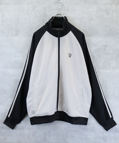 raglan sleeves embroidery side line track jacket/ラグランスリーブ ワンポイント刺繍 サイドライン トラックジャケット（ジャージ）｜Ritzy（リッツィー）