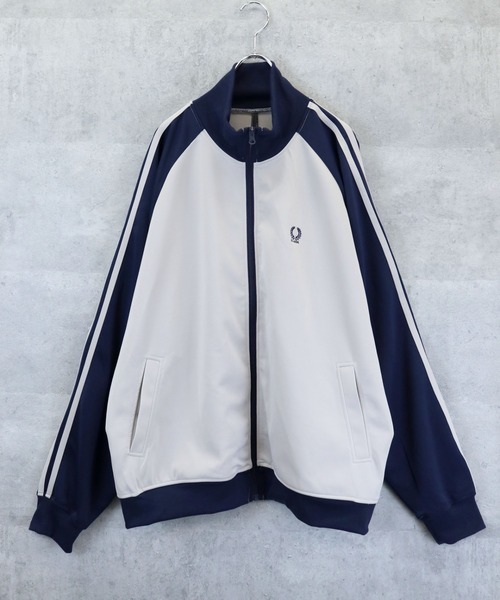 raglan sleeves embroidery side line track jacket/ラグランスリーブ ワンポイント刺繍 サイドライン トラックジャケット（ジャージ）｜Ritzy（リッツィー）