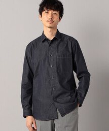 COMME CA MEN（コムサメン）の「超長綿ライトオンスデニム　レギュラーカラーデニムシャツ（シャツ/ブラウス）」