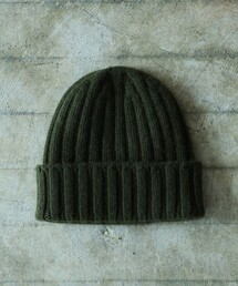 fennica | cableami / CASHMERE RIB W/CAP カシミアワッチキャップ(ニットキャップ/ビーニー)