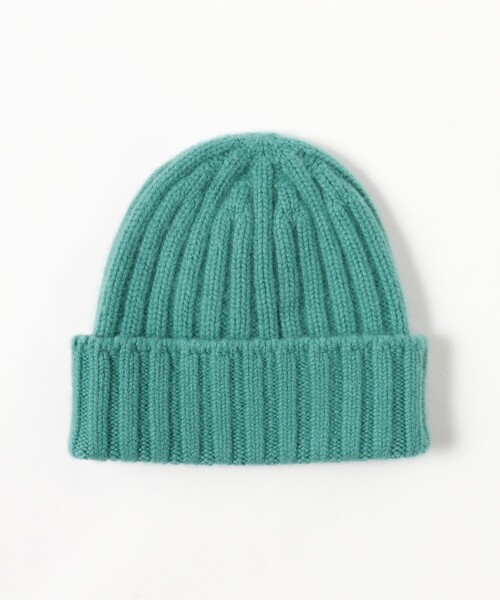 fennica（フェニカ）の「cableami / CASHMERE RIB W/CAP カシミアワッチキャップ（ニットキャップ/ビーニー・レディース・ロイヤルブルー/オリーブ/グレー・ONE SIZE）」の4枚目の写真