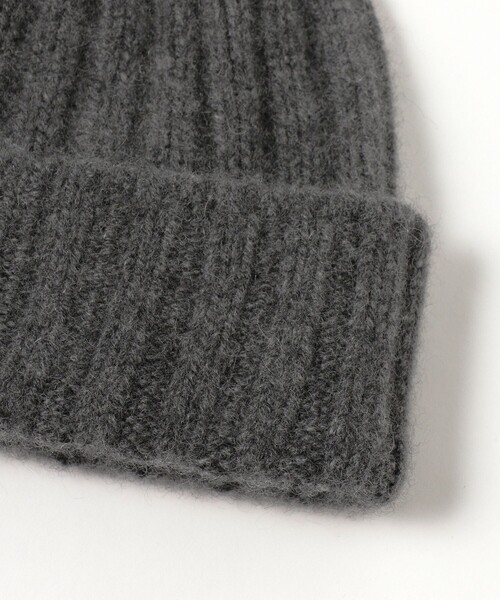 fennica（フェニカ）の「cableami / CASHMERE RIB W/CAP カシミアワッチキャップ（ニットキャップ/ビーニー・レディース・ロイヤルブルー/オリーブ/グレー・ONE SIZE）」の8枚目の写真