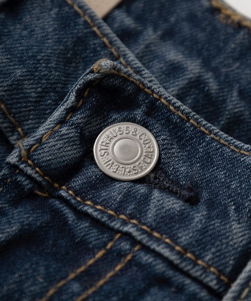 Levi's（リーバイス）の「【Levi’s/リーバイス】505 レギュラーストレート ストレッチ　5ポケット デニム/505 REGULAR STRAIGHT STRETCH DENIM/ジーンズ【ウォッシュ加工】（デニムパンツ・メンズ・ワンウォッシュ/ダークインディゴブルー/ライトインディゴブルー・28inch/29inch/30inch/31inch/32inch/33inch/34inch/36inch）」の8枚目の写真