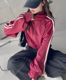 Jun&rope セットアップ 赤 ブルゾン スカート トラックジャケット Jun&rope セットアップ 赤 ブルゾン スカート トラックジャケット