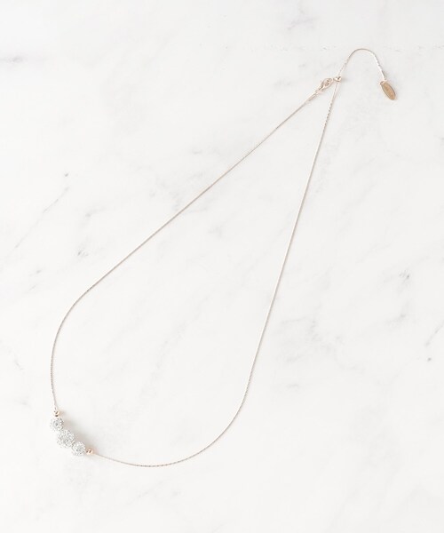 SHOO・LA・RUE（シューラルー）の「◆キラキラパヴェボールネックレス（ネックレス・レディース・ピンクゴールド/シルバー/ゴールド・00）」の6枚目の写真