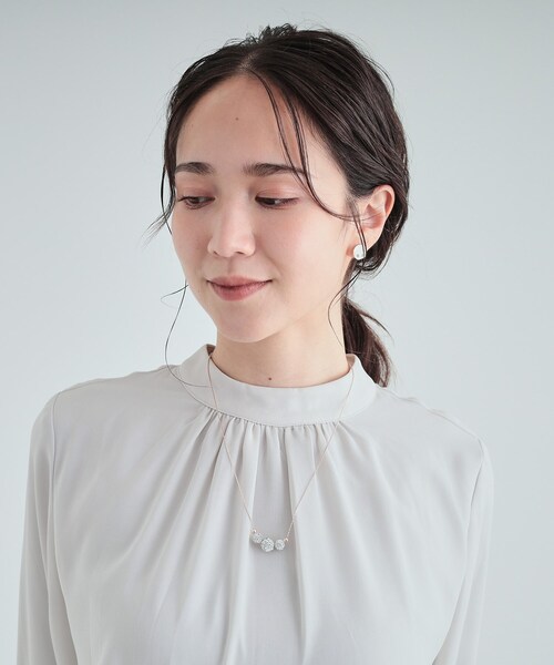 SHOO・LA・RUE（シューラルー）の「◆キラキラパヴェボールネックレス（ネックレス・レディース・ピンクゴールド/シルバー/ゴールド・00）」の8枚目の写真
